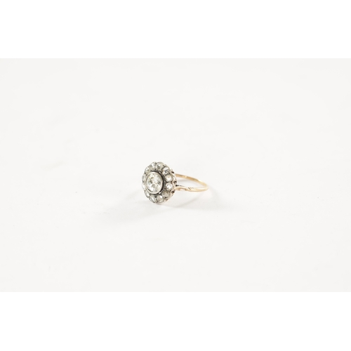 373 - AN 18CT GOLD DIAMOND SET RING With 1ct centre stone, total weight app. 2.2g. Ring size K/L. In Moroc... 