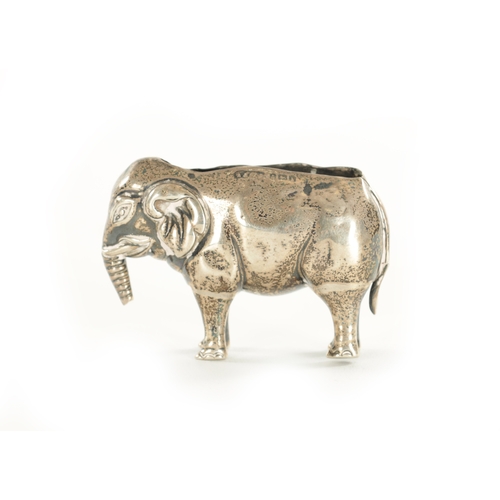 414 - AN EARLY 20TH CENTURY SILVER NOVELTY PIN CUSHION Modelled as an elephant - Birmingham. (68mm wide)