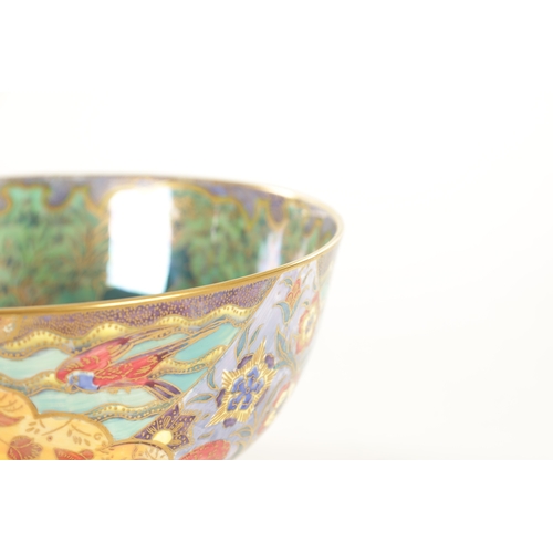 93 - AN EARLY 20TH CENTURY WEDGWOOD FAIRYLAND LUSTRE BOWL in the Nizami pattern designed by Daisy Makeig-... 