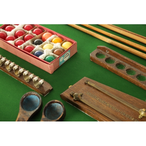 1407 - A LATE 19TH CENTURY SNOOKER / DINING TABLE BY THE BLACKPOOL BILLIARDS WORKS COMPANY with fall action... 