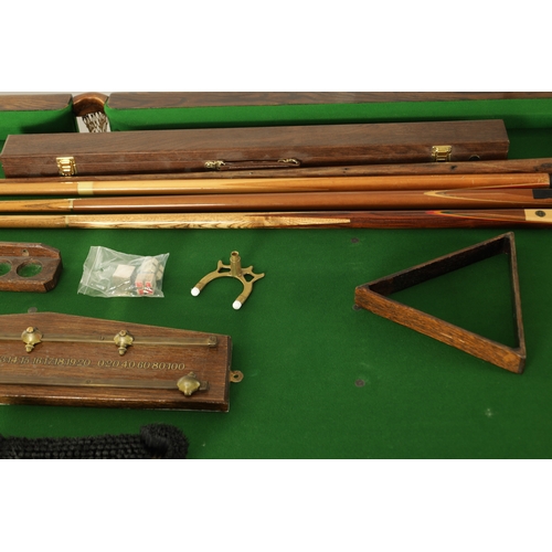 1407 - A LATE 19TH CENTURY SNOOKER / DINING TABLE BY THE BLACKPOOL BILLIARDS WORKS COMPANY with fall action... 