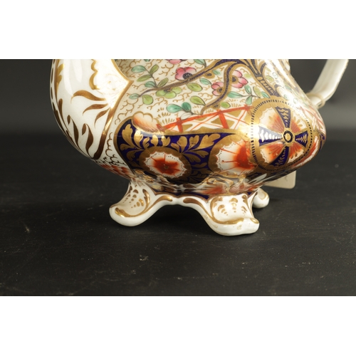 138 - A COALPORT TYPE PORCELAIN TEAPOT painted in the Imari style (19cm)