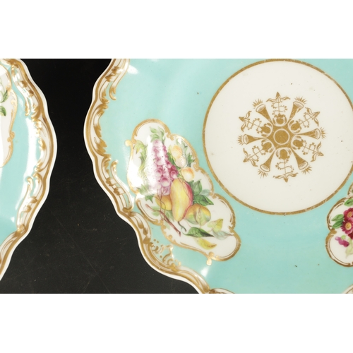 144 - A PAIR OF MID 19TH CENTURY COPELAND AND GARRET SHAPED PLATES PAINTED WITH FLOWERS AND 6 OTHERS, incl... 