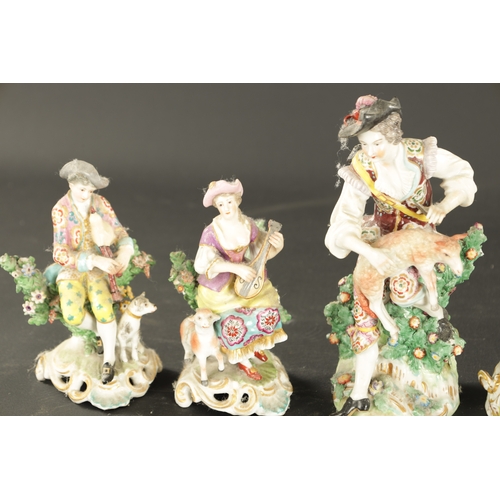 161 - A QUANTITY OF EIGHT LATE 19TH CENTURY FRENCH PORCELAIN FIGURES