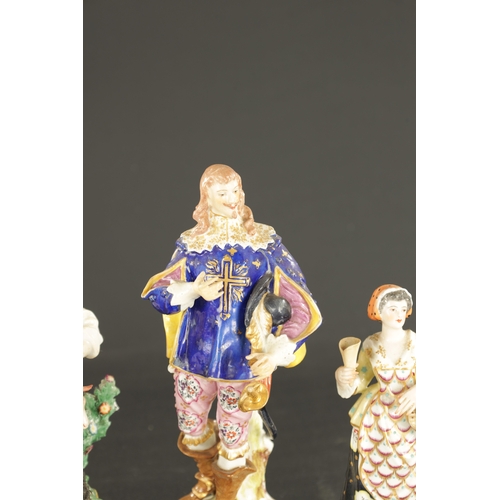 161 - A QUANTITY OF EIGHT LATE 19TH CENTURY FRENCH PORCELAIN FIGURES