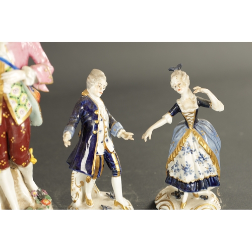 161 - A QUANTITY OF EIGHT LATE 19TH CENTURY FRENCH PORCELAIN FIGURES