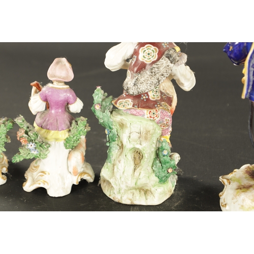 161 - A QUANTITY OF EIGHT LATE 19TH CENTURY FRENCH PORCELAIN FIGURES