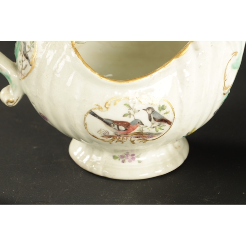 171 - A COLLECTION OF MID 18TH CENTURY MEISSEN PORCELAIN comprising a sauceboat painted with birds, dish p... 