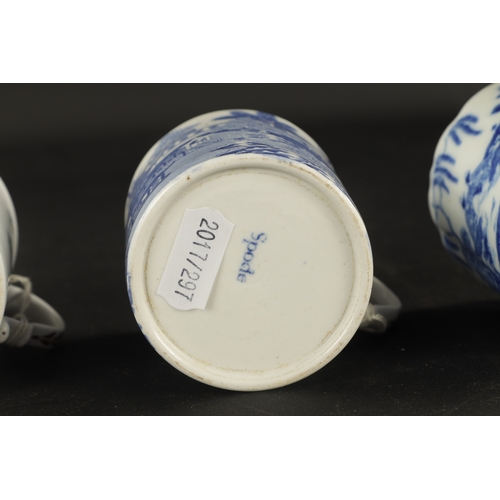 193 - TEN VARIOUS ENGLISH PORCELAIN COFFEE CANS CIRCA 1810 (6.5cm high)