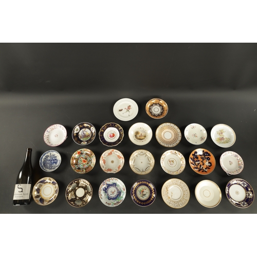 236 - A COLLECTION OF TWENTY-THREE 19TH CENTURY ENGLISH PORCELAIN SAUCERS