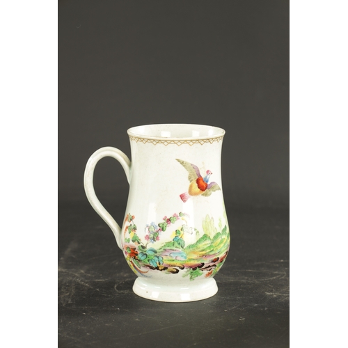 253 - A LATE 18TH CENTURY PLYMOUTH PORCELAIN MUG (14.5c high)