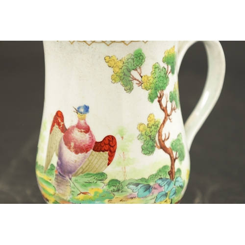 253 - A LATE 18TH CENTURY PLYMOUTH PORCELAIN MUG (14.5c high)