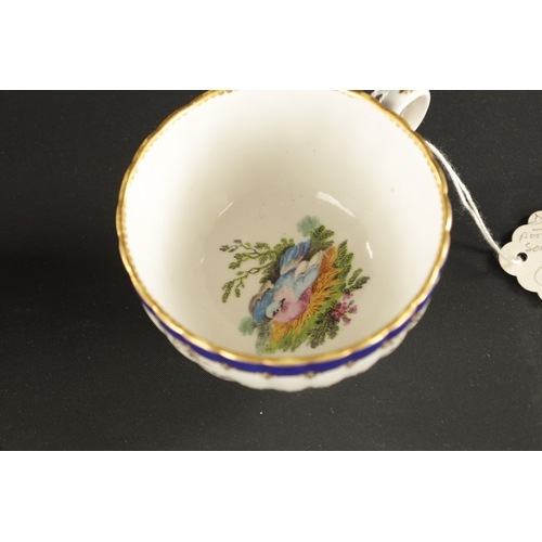 27 - FOUR PIECES OF LATE 18TH CENTURY ENGLISH PORCELAIN comprising a Derby porcelain cup and saucer circa... 