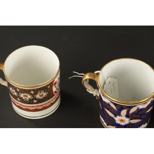 278 - A COLLECTION OF TEN EARLY 19TH CENTURY SPODE COFFEE CANS decorated in imari colours (6.5cm high)