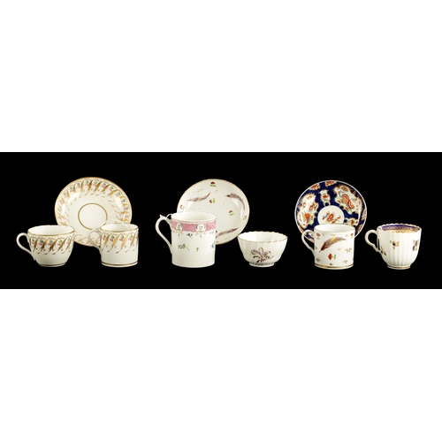 319 - A COLLECTION OF EARLY 19TH CENTURY ENGLISH PORCELAIN comprising a Coalport porcelain trio, a Coalpor... 