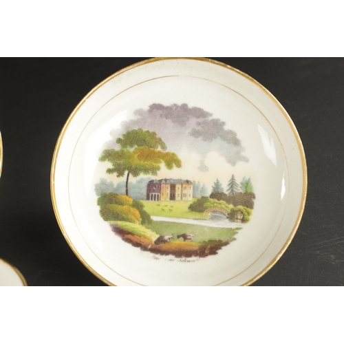 401 - A COLLECTION OF EARLY 19TH CENTURY ENGLISH PORCELAIN comprising a New Hall cup and saucer in the tob... 