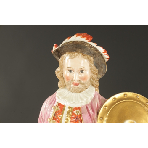 409 - A LARGE DERBY FIGURE OF QUINN AS FALSTAFF (51cm high)