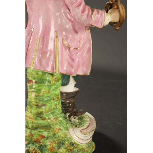 409 - A LARGE DERBY FIGURE OF QUINN AS FALSTAFF (51cm high)