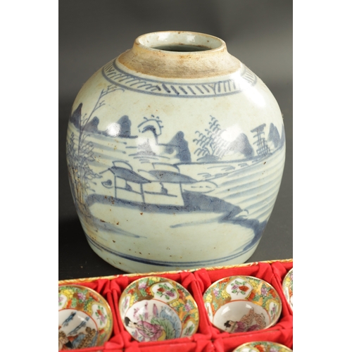 410 - A COLLECTION OF CHINESE PORCELAIN including a 19th Century snuff bottle (largest vase 45cm high )