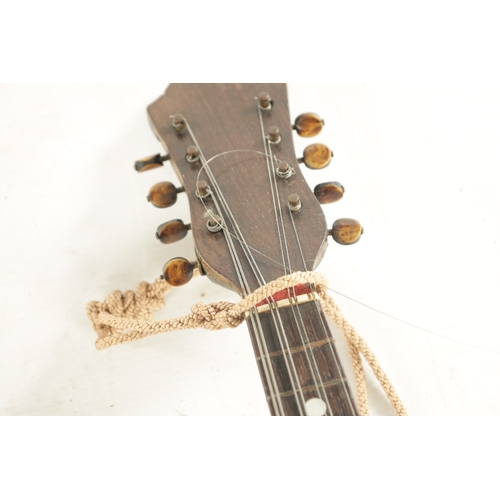 420 - AN ITALIAN MANDOLIN WITH LABEL FOR F. FEDELIO, NAPOLI, together with an octave mandolin with a label... 