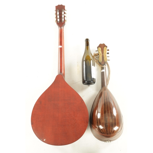 420 - AN ITALIAN MANDOLIN WITH LABEL FOR F. FEDELIO, NAPOLI, together with an octave mandolin with a label... 