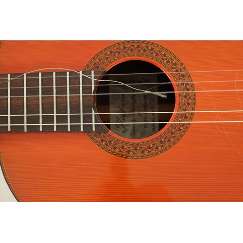 437 - A WASHBURN ACOUSTIC GUITAR TOGETHER WITH A KIMBARA GUITAR the Washburn with spruce top (2) (Washburn... 