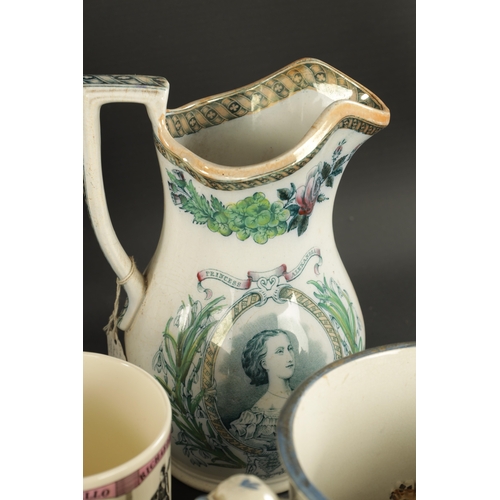 47 - A COLLECTION OF 19TH / 20TH CENTURY CHINA comprising jugs, mugs and coffee pots