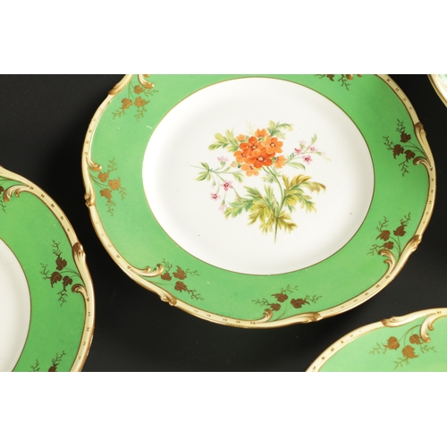 55 - A LATE 19TH CENTURY NORITAKE PORCELAIN TEA SET AND A SPODE-TYPE PART DINNER SERVICE