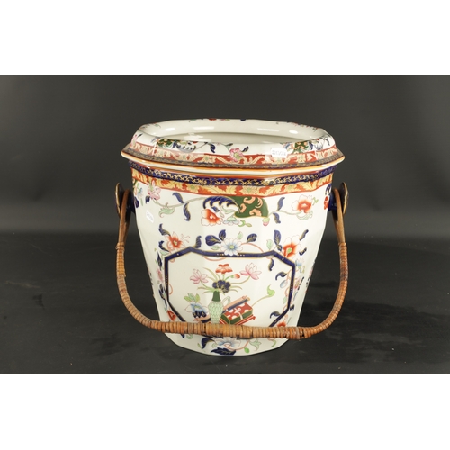 89 - A MASON IRONSTONE PALE AND COVER CIRCA 1860 (32cm high)