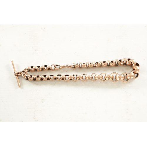 481 - A 9CT ROSE GOLD WATCH CHAIN total weight app. 36g. (33cm long)