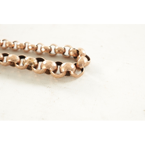 481 - A 9CT ROSE GOLD WATCH CHAIN total weight app. 36g. (33cm long)