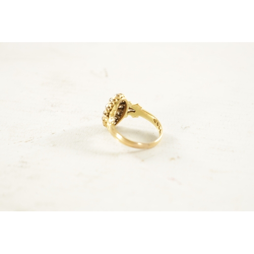 491 - A LADIES VINTAGE 18CT GOLD AND DIAMOND RING total weight app. 6g, ring size P.