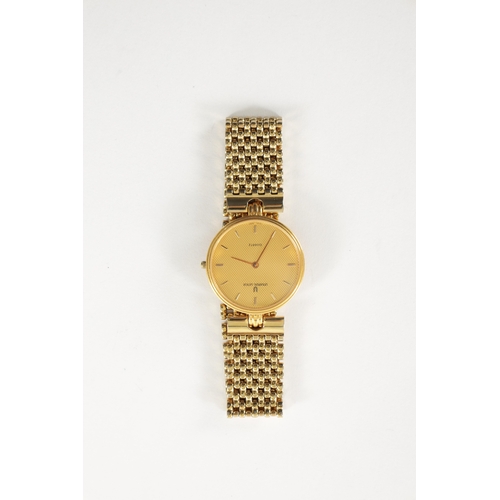 509 - A VINTAGE GOLD PLATED UNIVERSAL-GENEVE WRISTWATCH with original bracelet, the gold honeycomb dial wi... 