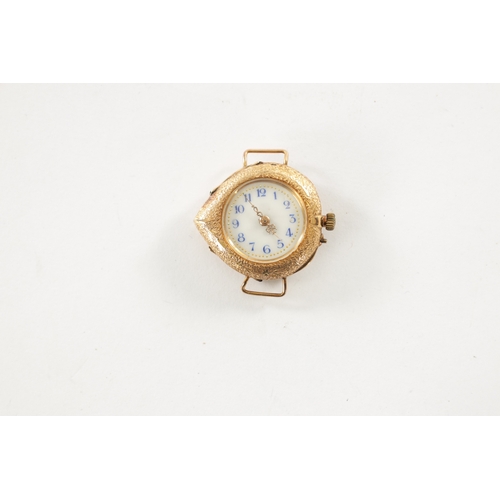 516 - TWO LADIES 1930’S GOLD WRISTWATCHES a 9ct gold watch with a rolled gold bracelet and manual winding ... 