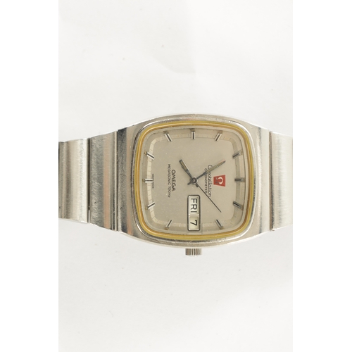 523 - A COLLECTION OF THREE 1970'S OMEGA STAINLESS STEEL WRISTWATCHES comprising of two Constellations Meg... 