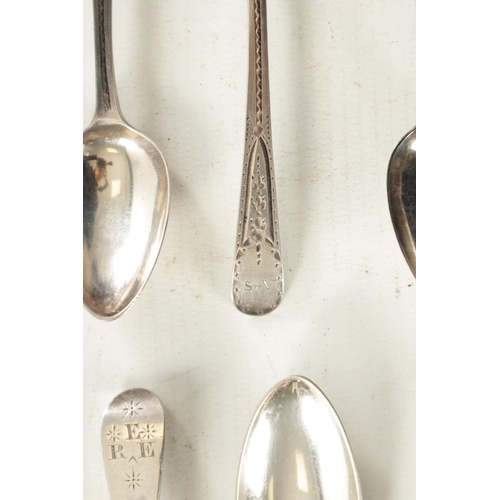 533 - A COLLECTION OF VARIOUS GEORGIAN SILVER SPOONS, a set of six teaspoons by George Smith (III) & Willi... 