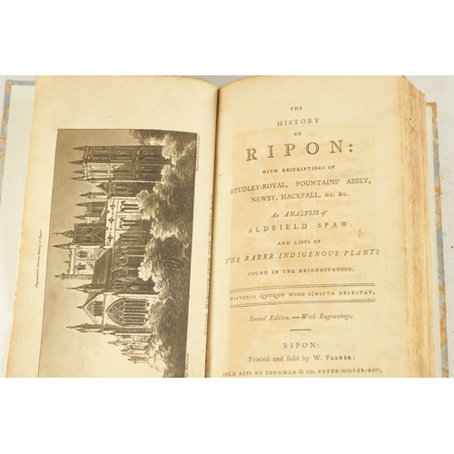 572 - A COLLECTION OF FIFTEEN 18TH / 19TH CENTURY LEATHER-BOUND BOOKS comprising of the history of various... 