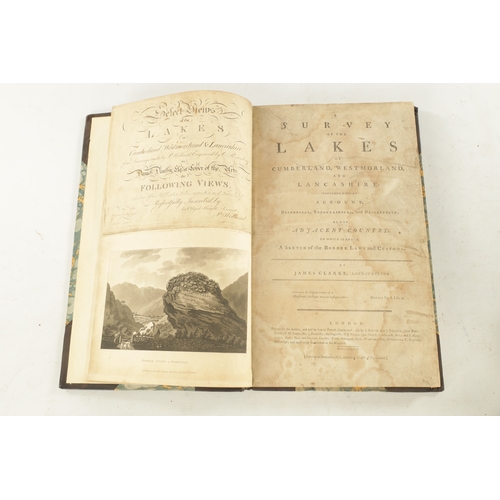 573 - A COLLECTION OF TEN 19TH / 18TH CENTURY BOOKS ON THE LAKE DISTRICT comprising of volumes I and II 'O... 