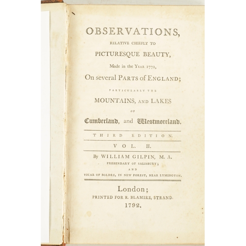 573 - A COLLECTION OF TEN 19TH / 18TH CENTURY BOOKS ON THE LAKE DISTRICT comprising of volumes I and II 'O... 