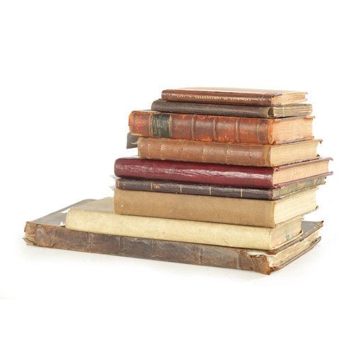 576 - A COLLECTION OF NINE 18TH / 19TH CENTURY RENT BOOKS AND LEDGERS, comprising an observer and surveyor... 