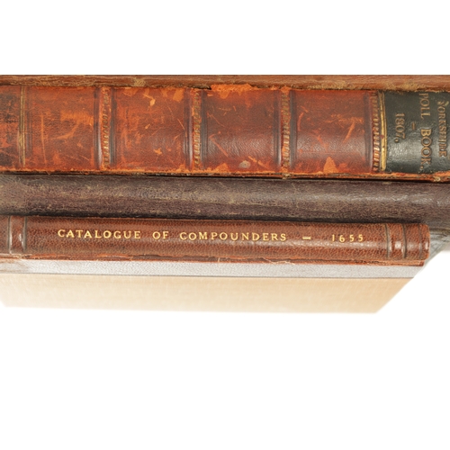 576 - A COLLECTION OF NINE 18TH / 19TH CENTURY RENT BOOKS AND LEDGERS, comprising an observer and surveyor... 