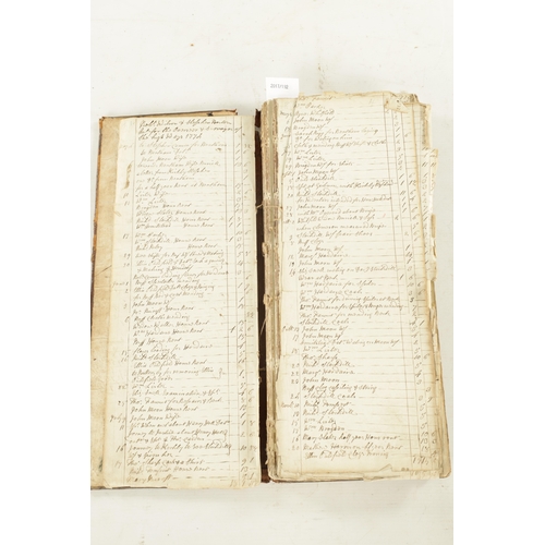 576 - A COLLECTION OF NINE 18TH / 19TH CENTURY RENT BOOKS AND LEDGERS, comprising an observer and surveyor... 