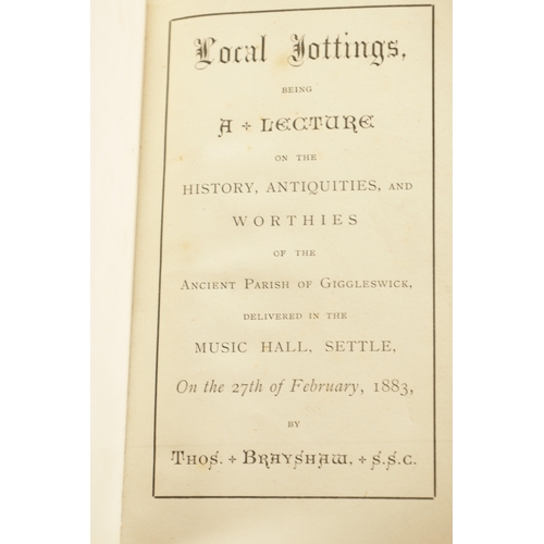 577 - A COLLECTION OF THIRTY-THREE 19TH CENTURY LEATHER BOUND BOOKS AND MAPS RELATING TO YORKSHIRE