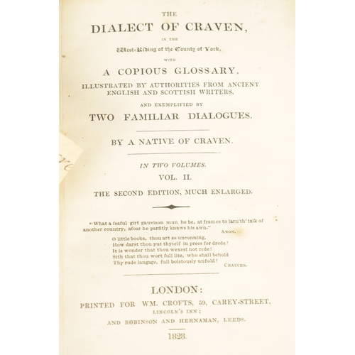 580 - A COLLECTION OF TWENTY-FOUR 18TH/19TH CENTURY BOOKS ON THE HISTORY OF YORKSHIRE TOWNS comprising Wal... 