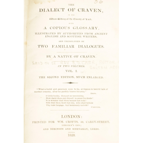 580 - A COLLECTION OF TWENTY-FOUR 18TH/19TH CENTURY BOOKS ON THE HISTORY OF YORKSHIRE TOWNS comprising Wal... 