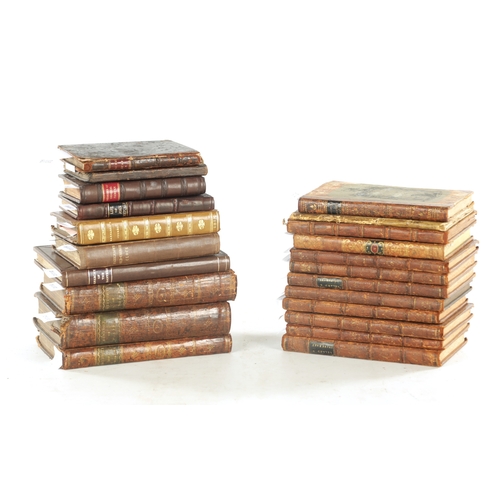 582 - A COLLECTION OF TWENTY-TWO 18TH / 19TH CENTURY BOOKS comprising a complete set of 'The Itinerary of ... 