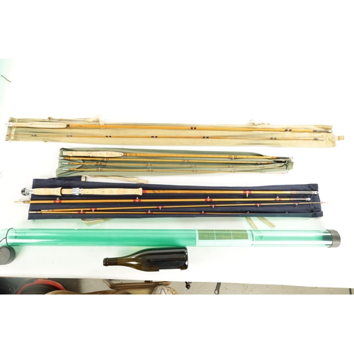 583 - A COLLECTION OF THREE VINTAGE HARDY FLY RODS, a #6 THE 