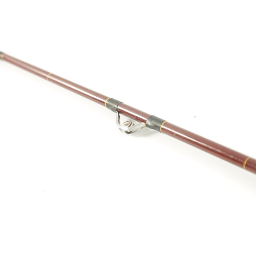 593 - A COLLECTION OF VINTAGE FISHING ITEMS, comprising of a bamboo trout rod, a 19th-century boat rod, a ... 