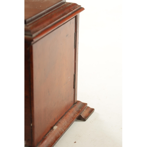 609 - A LATE 19TH CENTURY TABLE CABINET CONTAINING VARIOUS FISHING SALMON FLIES the mahogany cabinet with ... 