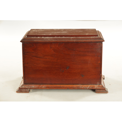 609 - A LATE 19TH CENTURY TABLE CABINET CONTAINING VARIOUS FISHING SALMON FLIES the mahogany cabinet with ... 